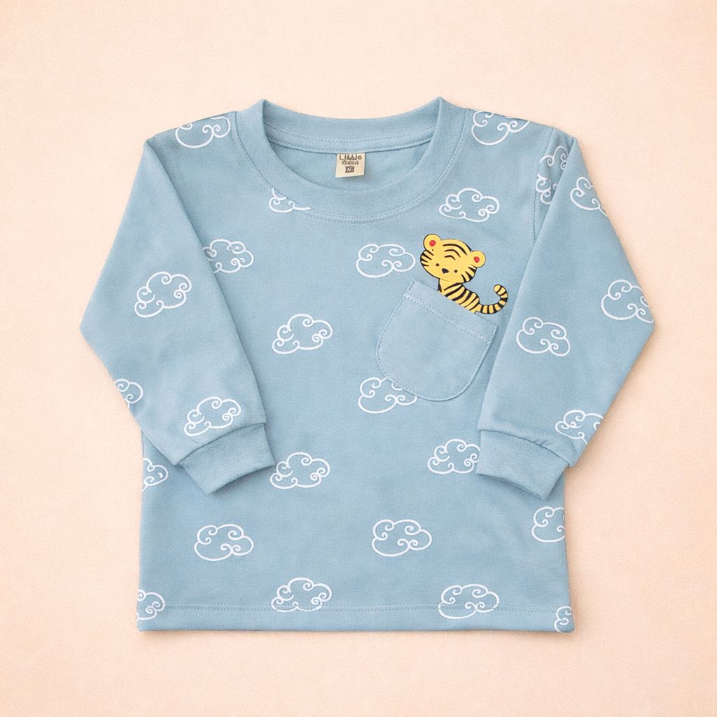 Polo M/Larga Tigre Bolsillo