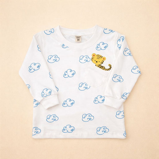 Polo M/Larga Tigre Bolsillo